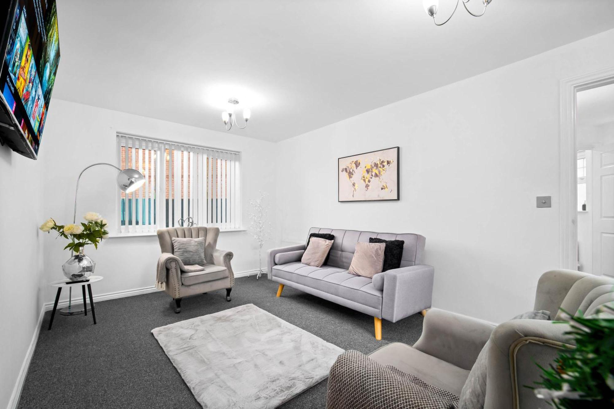 Harmony House 3 Bedroom New Build For Families, Contractors, Black Country Museum Sleeps 6 Tipton Luaran gambar